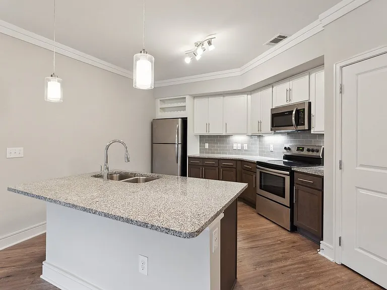 Modern kitchens with stainless steel appliances
