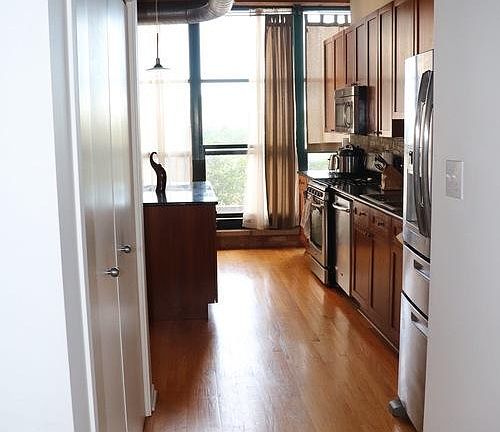 Hallway leading to living room