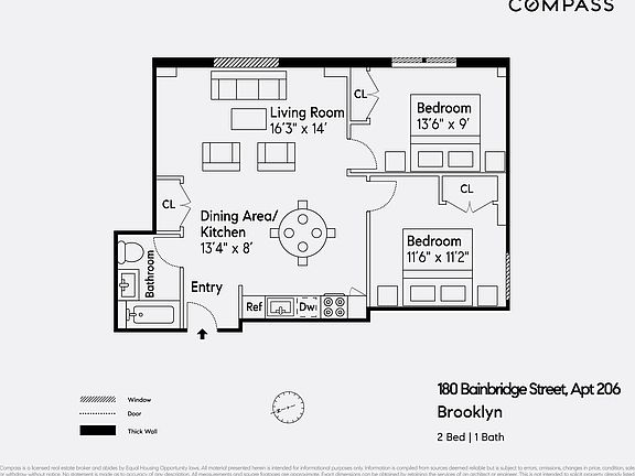 2nd image of 180 Bainbridge St #206