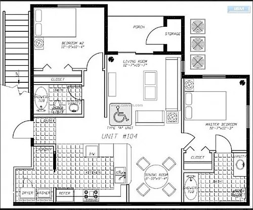 Floor plan 2 bedroom 2 bath