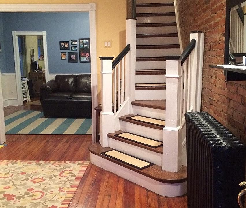 entrance from front door to living room