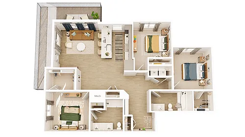Floor plan C1-HC