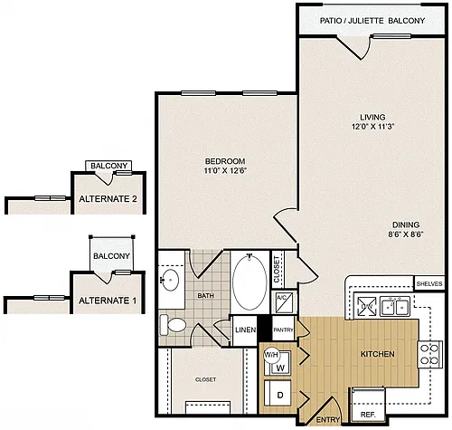 Floor plan Mid-rise A1