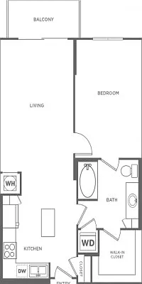 One Bedroom One Bath (791 SF) One Bedroom One Bath (791 SF)