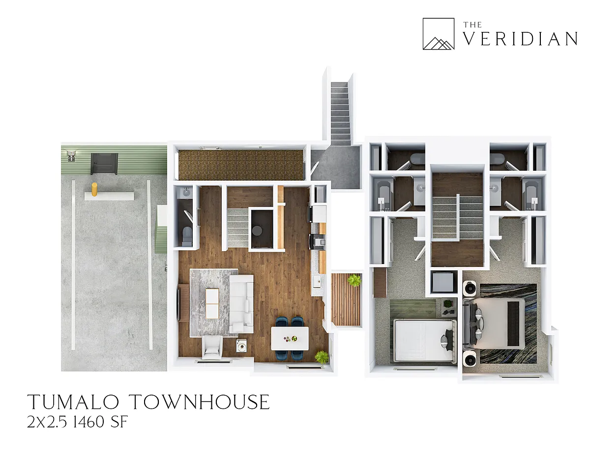 Floor plan Tumalo w/Covered Parking + Storage