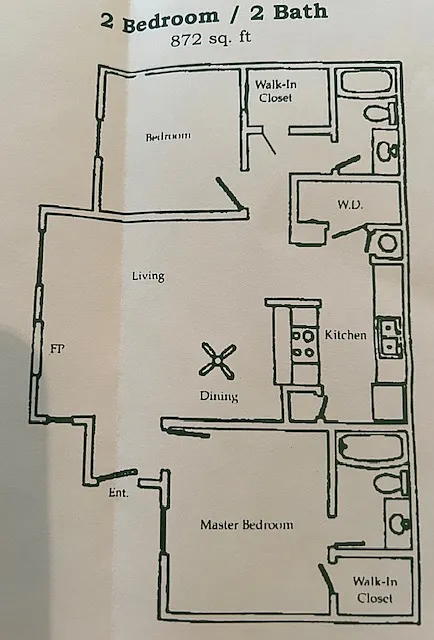 Floor plan Two Bedroom