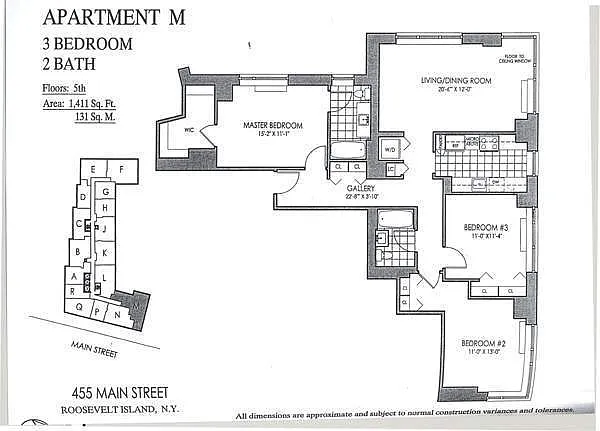 455 Main Street, New York, NY, 10044 photo #1 of 2: image of floorplan