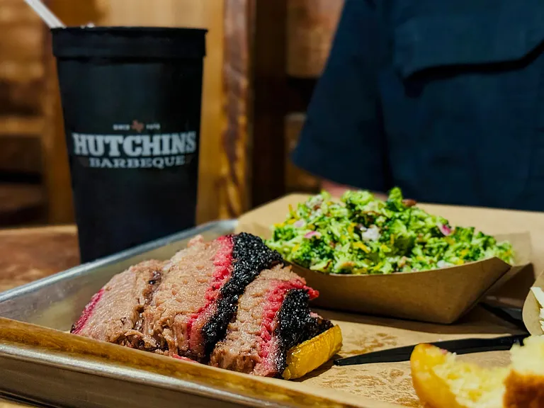 Indulge in mouthwatering flavors at Hutchins BBQ in McKinney, TX.