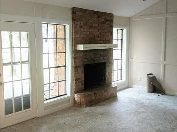 Fireplace in living room