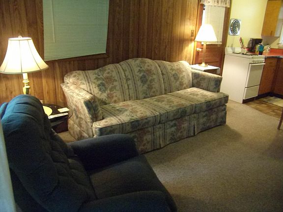 New couch and reclining chair! Spacious living room!