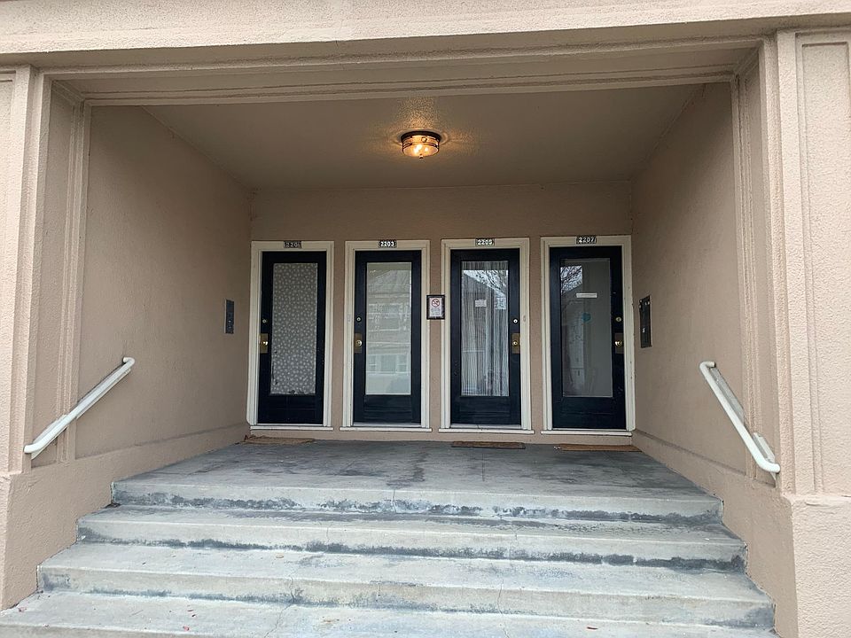 Front of building. 2201 is to the left.