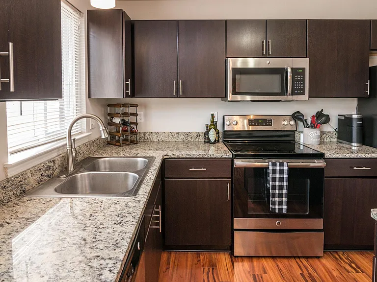 Plenty of cabinet and counter space
