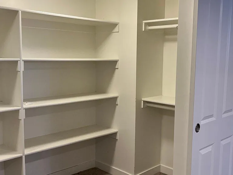 Downstairs living area closet