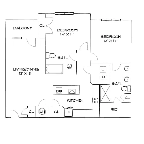 Floor plan Design 2B