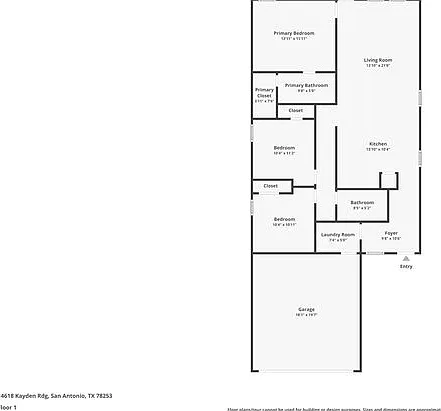 3 bed, 2.0 bath, 1266 sqft, $1,546 — Photo 2