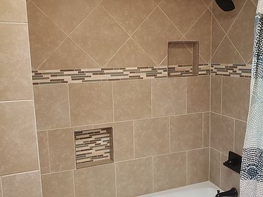 New tile in guest bathroom 