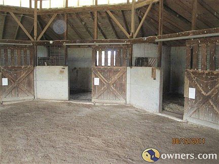 One of the horse barns - roun and concreted
