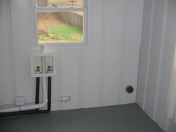 Laundry room and side porch.