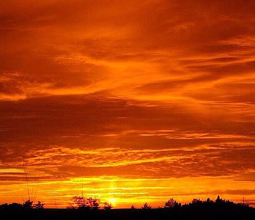 Western sunset view