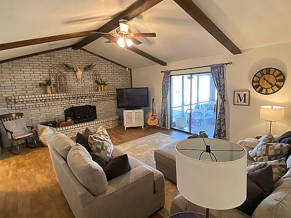 Living Room With Fireplace