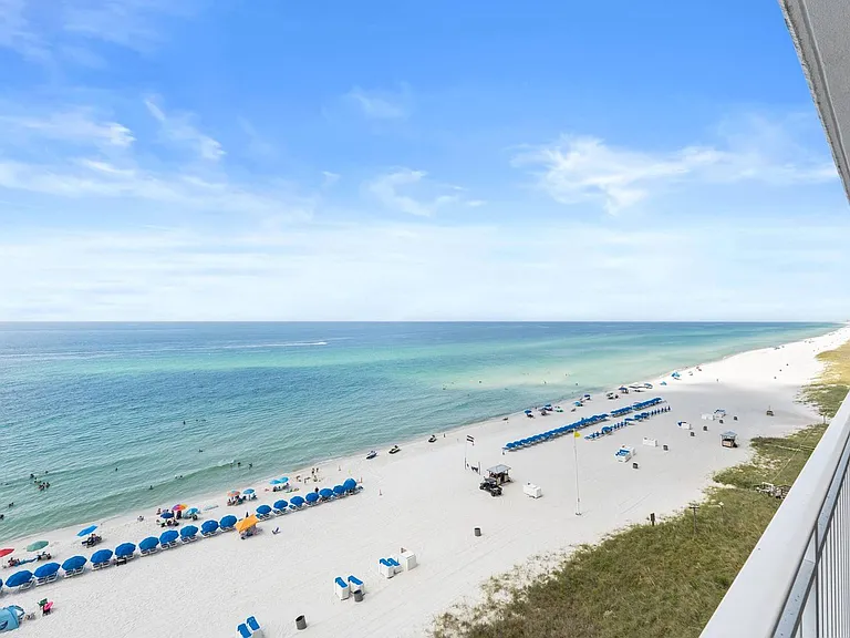 The views are stunning with sugar, white sands and crystal waters
