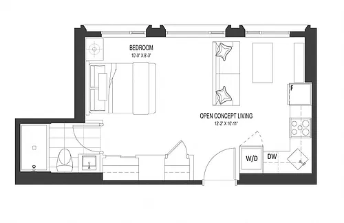 Floor plan The Bay