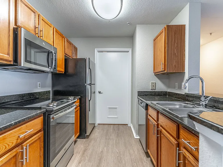 Kitchen with Granite Countertops