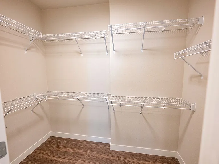 Oversized walk-in closets