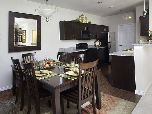Model Dining Room and Kitchen