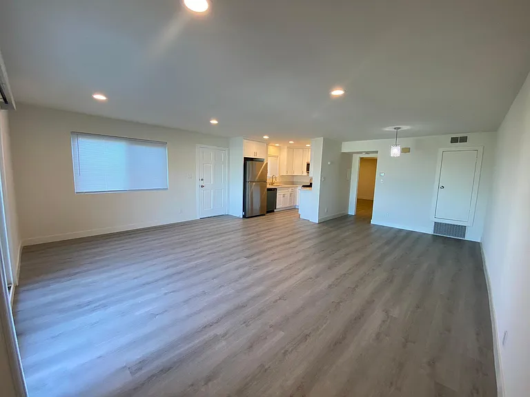 Dining area open to living room.
