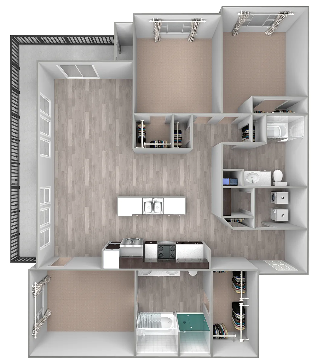 Floor plan 3 Bed/2 Bath