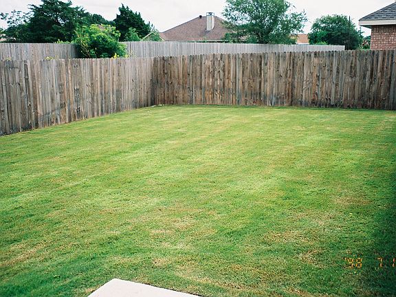 huge back yard!