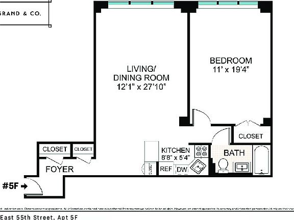 2nd image of 141 E 55th St #5FF