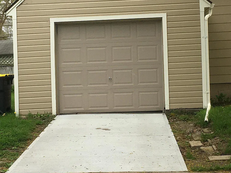 Garage with automatic garage door opener