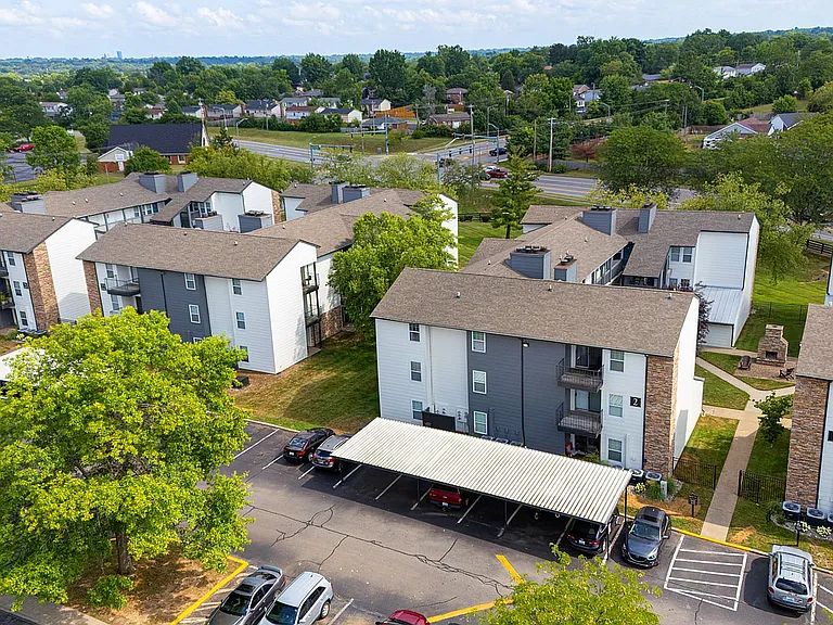 Aerial view of the community
