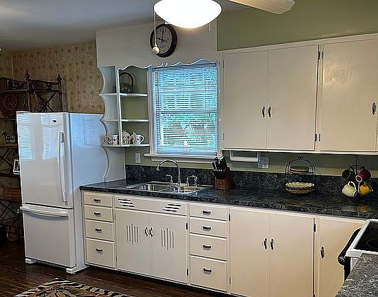 Kitchen with hardwood floors