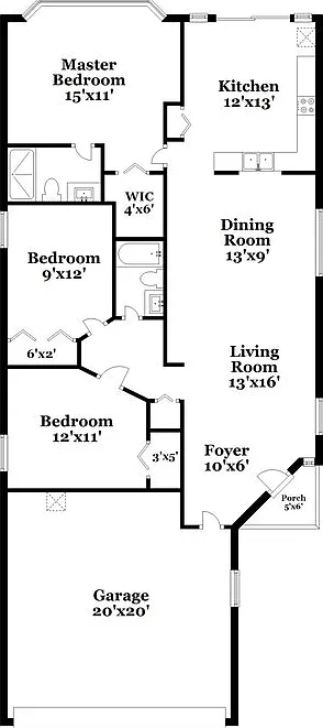 3 bed, 2.0 bath, 1298 sqft, $3,580 — Photo 2