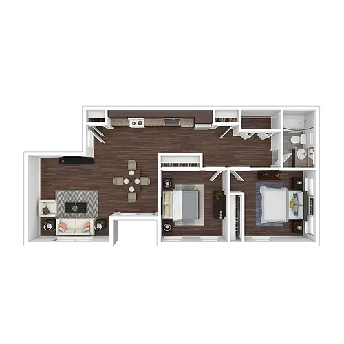 Floor plan Two Bedroom