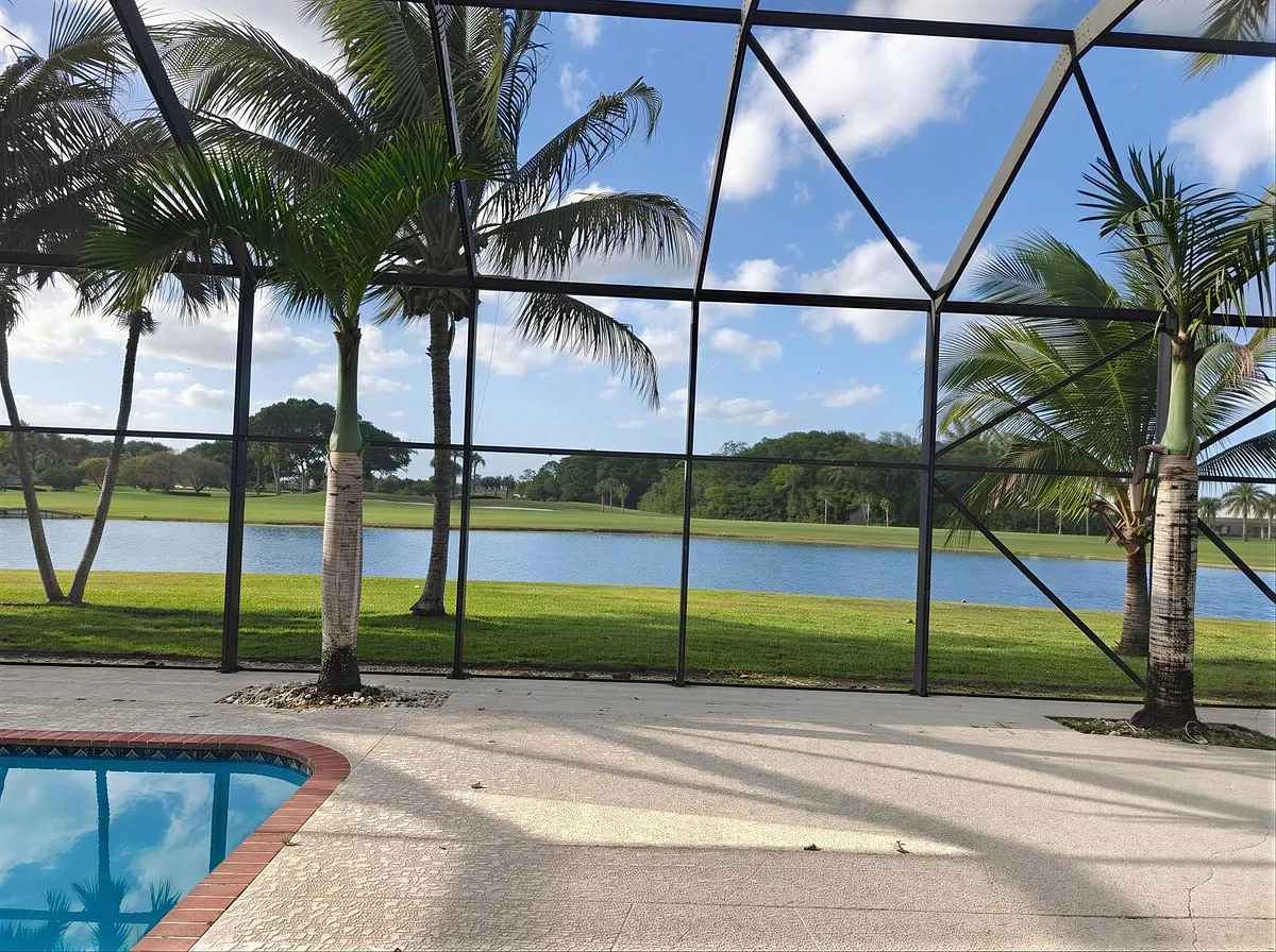Back Yard Lake View - 10391 Boca Woods Ln