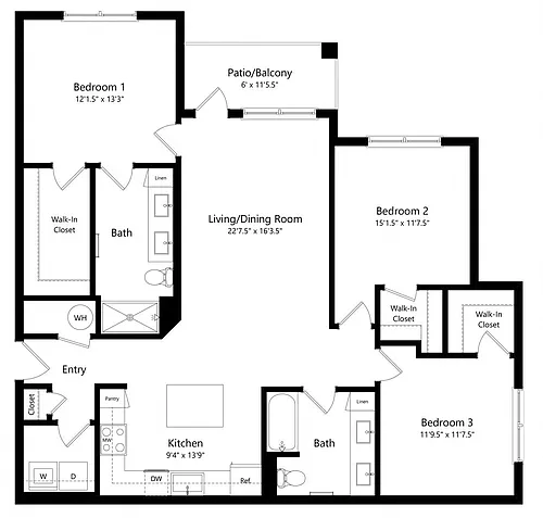 Floor plan PIPER C2