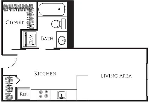 Floor plan Micro Studio - A5