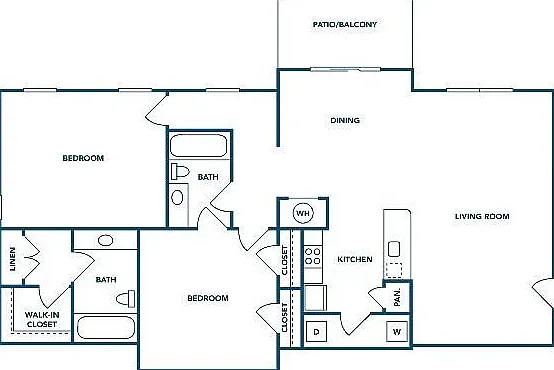 2 Bedroom | 2 Bath | 1208 SF 2 Bedroom | 2 Bath | 1208 SF