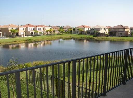 Long lake views from master bedroom balcony