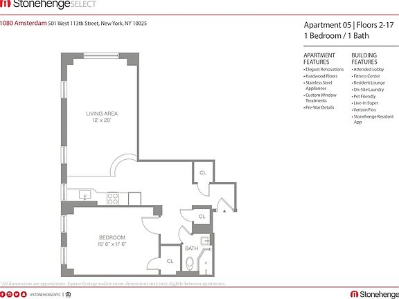 2nd image of 1080 Amsterdam Ave #605