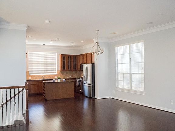 Open floor concept dining and living room. High ceilings and lots of natural light.