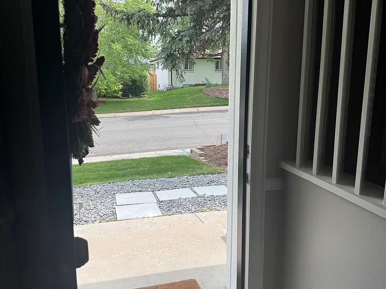 View out front our quiet neighborhood