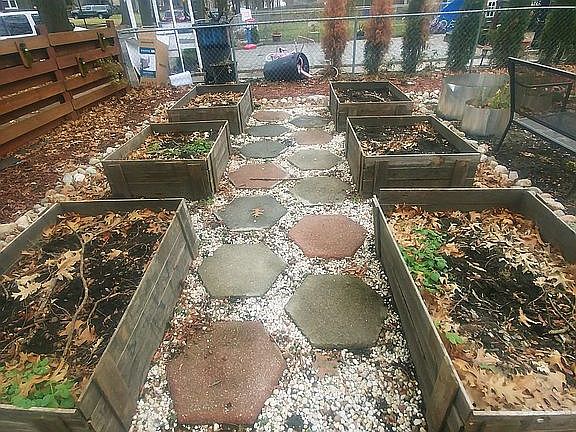 Landscaping, front. 