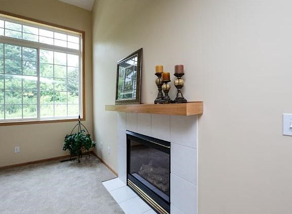 Great windows with views of wooded area