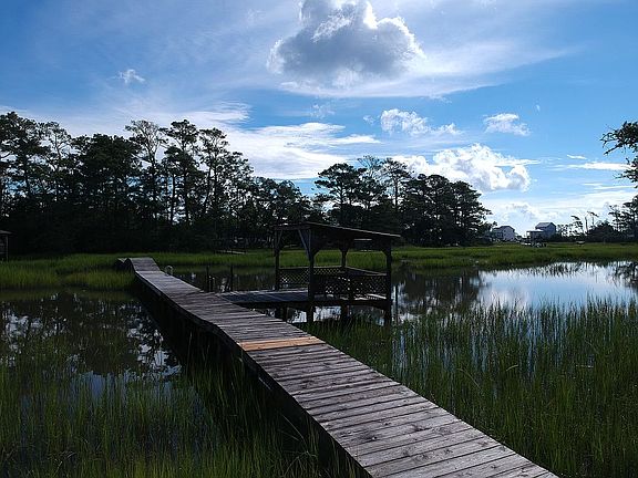 View of pier from yard