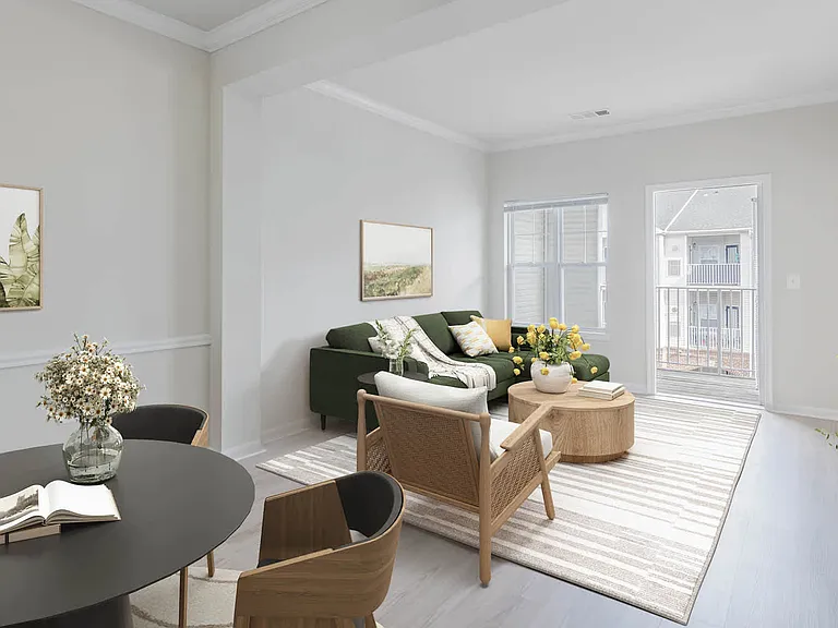 Living Space with Hard Surface Flooring